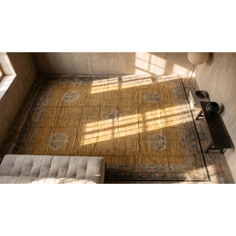 Antique Oversized Savonnerie Austrian Knotted Rug