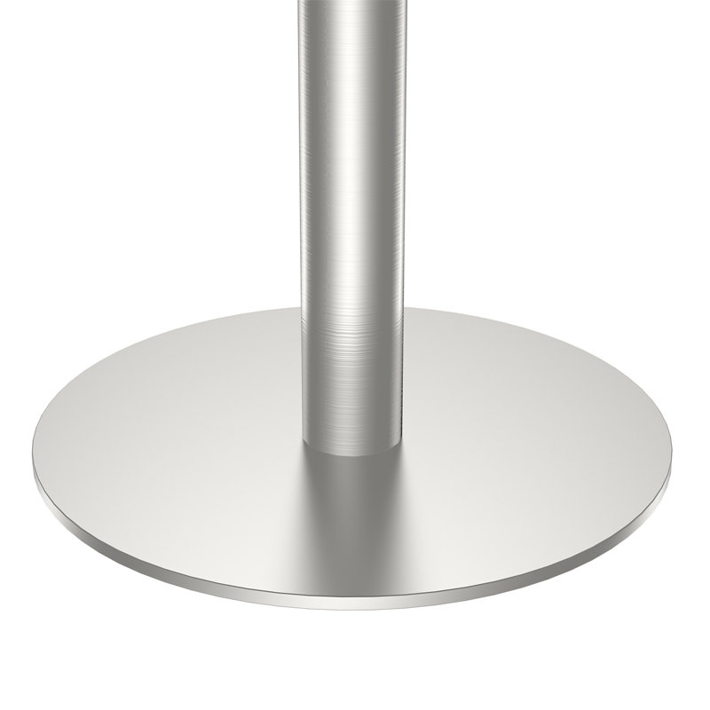 Table carrée bistro moderne avec plateau tulipe et plateau en faux marbre, facile à assembler, structure en métal robuste