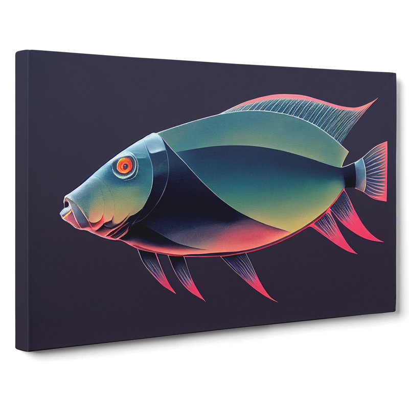 Pretty Fish - Wrapped Canvas Print, 35cm H x 50cm W x 3cm D