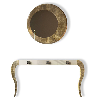 Ensemble de console et de Miroir Saphire