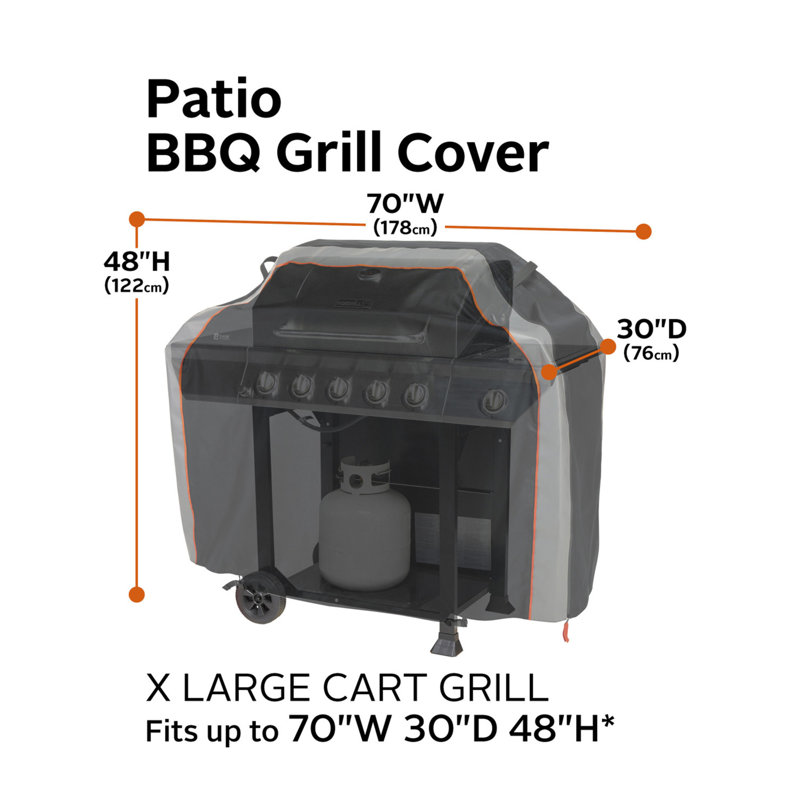 Housse pour barbecue à gaz SideSlider ™ Classic, 48" H x 70" W x 30" D