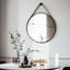 Cadre mural rond 24 po en aluminium brossé noir -716365125-716365124