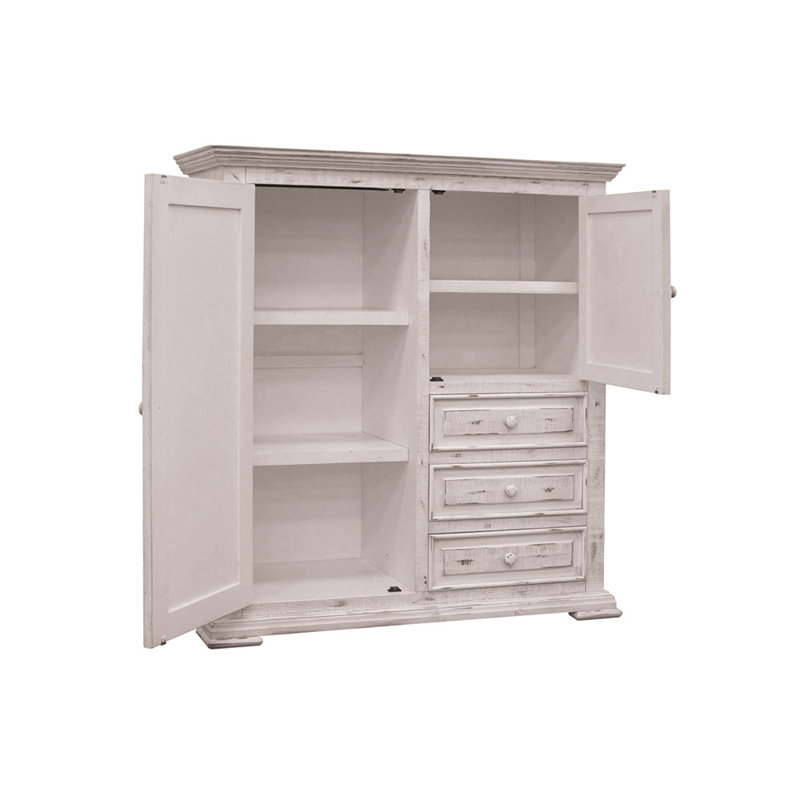 Roseland 3 Drawer, 2 Door Gentleman´s Chest, White