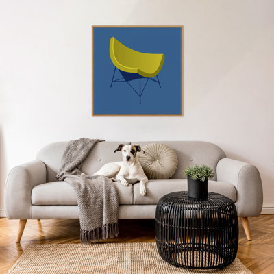 «Mid Century Chair I» par PI Gallerie, reproduction d'art sur toile encadrée