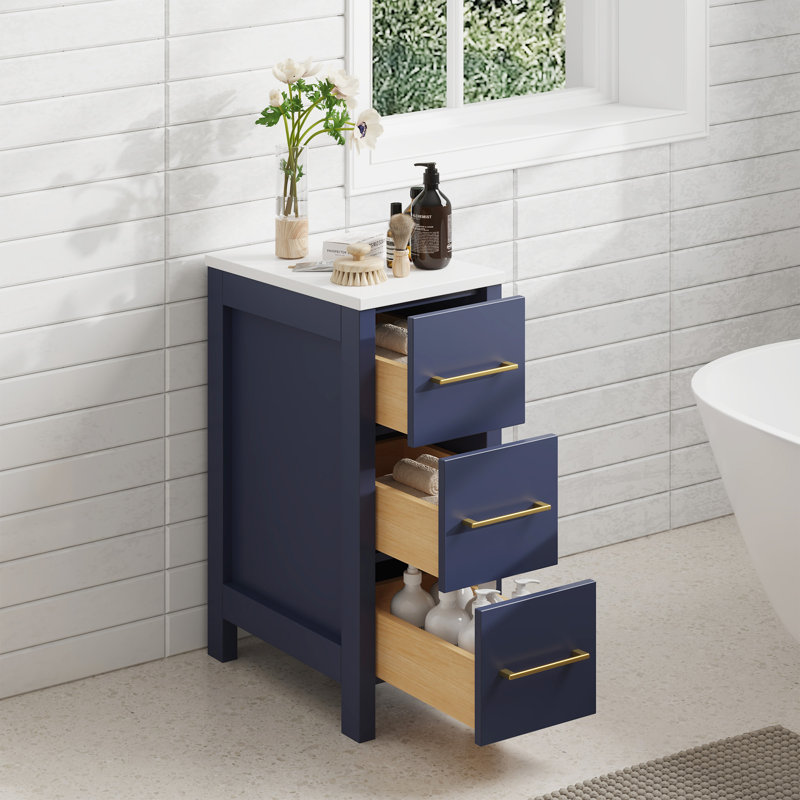 Meuble-lavabo 12 po , Bleu