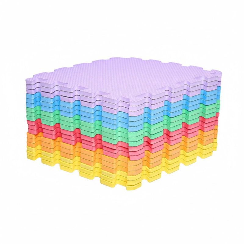 Tapis de jeu en mousse à emboîtement, Colourful