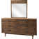 Commode 6 tiroirs avec miroir Glendale