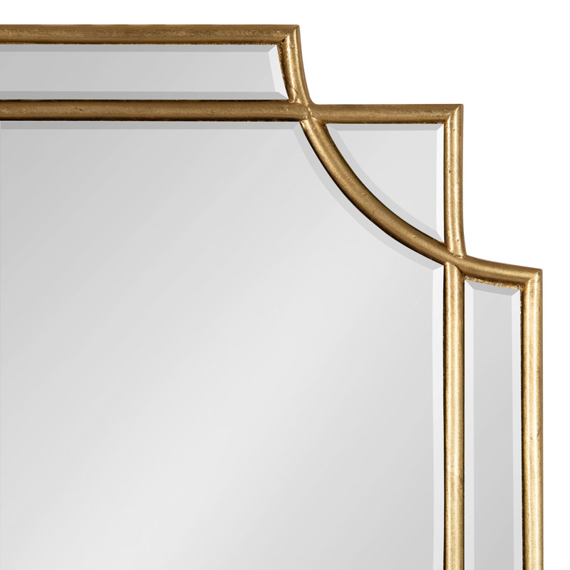 Ocilla Flat Mirror, Gold, 24" x 18"