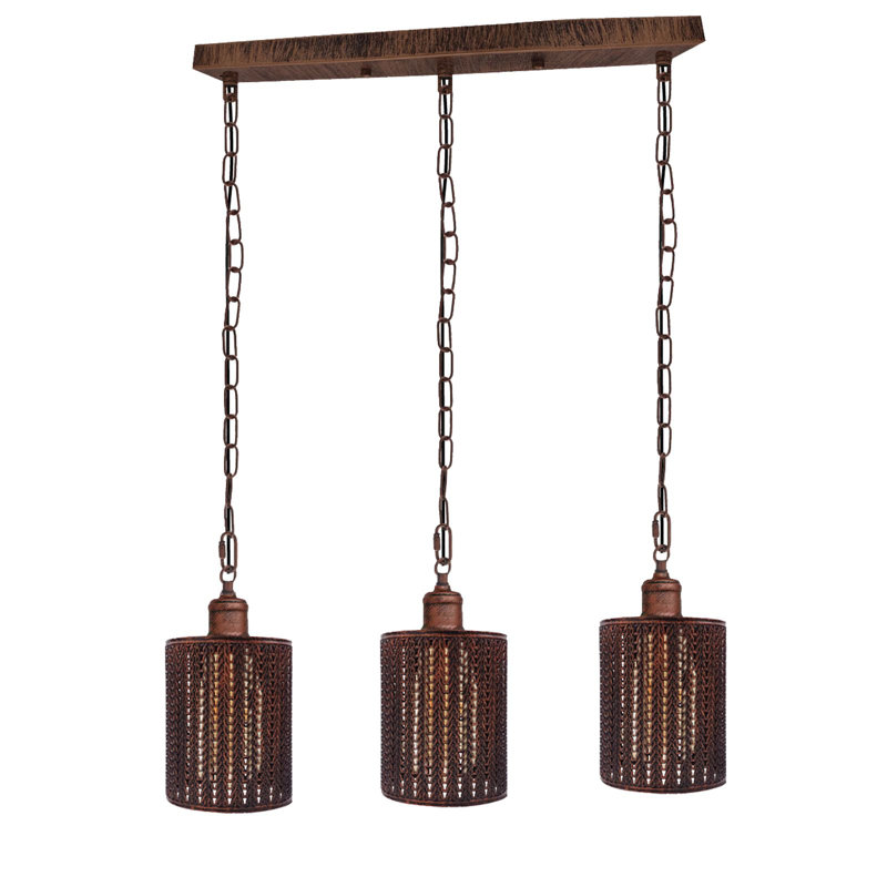 Chonie 3 - Light Kitchen Island Pendant, Yes, Rustic Red