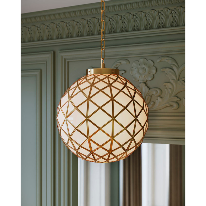 Polyhedron 1 - Light Pendant, 92.5" H x 16" W x 16" D