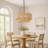 23.6" 6-Light Modern Rope Drum Chandelier-1987355957