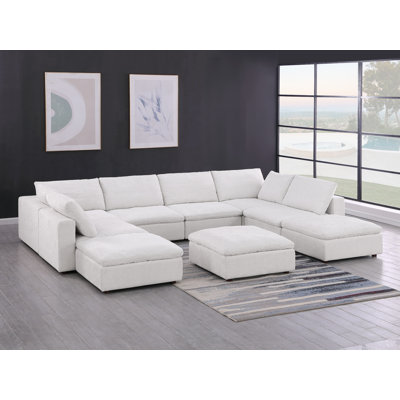 Canapé modulaire avec méridienne 9 pièces Mantua
