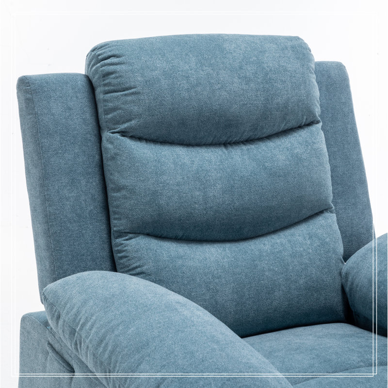 Comfortable Electric Recliner Chair with Advanced Massage Function for Relaxation, Blue