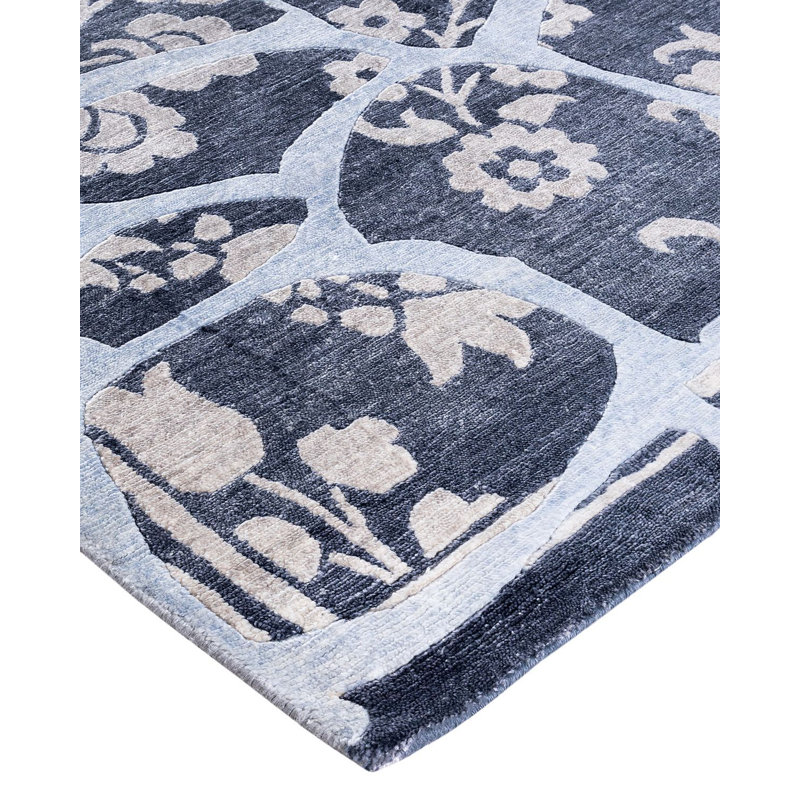 Overdyed One-of-a-Kind 9' 0" X 12' 3" Hand Knotted Area Rug