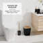 Ensemble complet d'accessoires de salle de bain 20 pièces avec rideau de douche, doublure et crochets-95756597