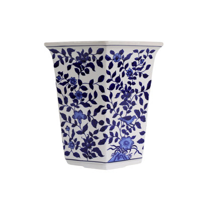 Jardinière bleue et blanche Blue Garden