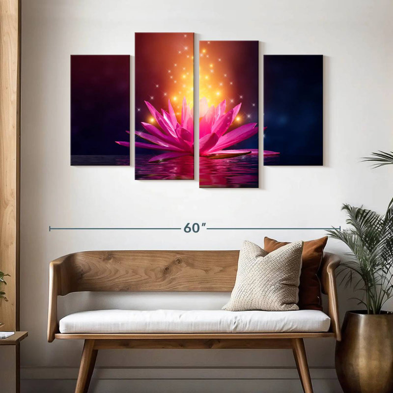 Harnek Lotus Fantasy, 32" H x 52" W