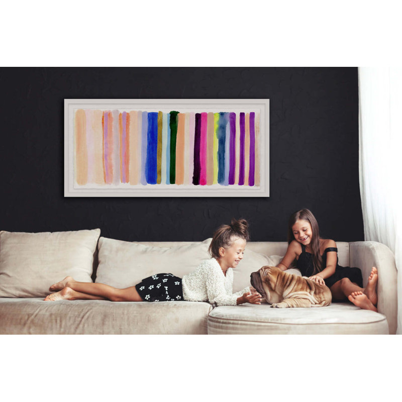 Live Vibrantly By Kristi Kohut, 26" H x 48" W, Floater Frame