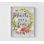 «Faith Over Fear» par Tara Moss, reproduction encadrée de grande affiche psaume 56, affiche de cercle floral, art mural biblique fleur colorée