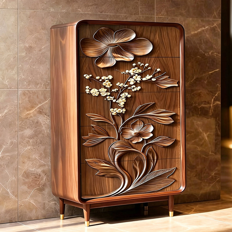 Commode de vestibule en bois massif