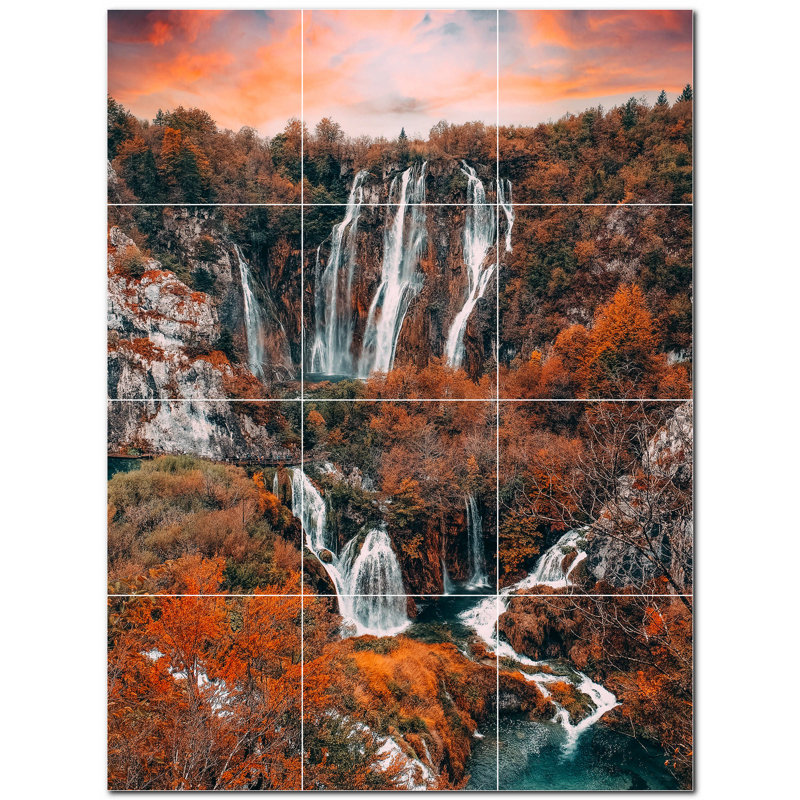 8'' x 8'' Satin Ceramic Decorative Mural