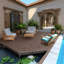 44 tuiles de terrasse 44 po pour patio intérieur / extérieur New Style