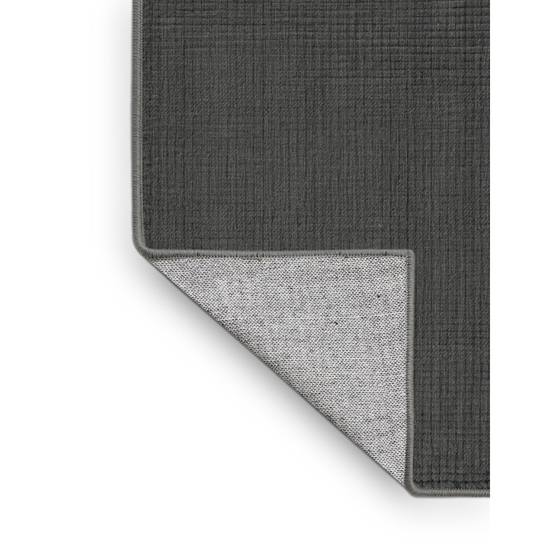 Machine Washable Solid Grey Area Rug, Rectangle 2' x 3'
