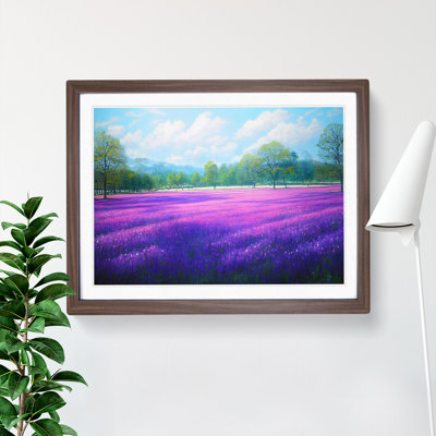Stimulating Bluebell Field - Framed Print
