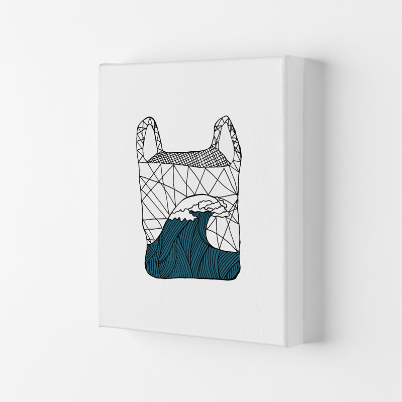 Plastic Bag Blue by Carissa Tanton - Wrapped Canvas Print, 42cm H x 29.7cm W x 4cm D