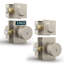 Mega Handles Laura - Ensemble de 2 boutons de porte d'entrée et serrure à pêne dormant-132779821-136426176-136426177