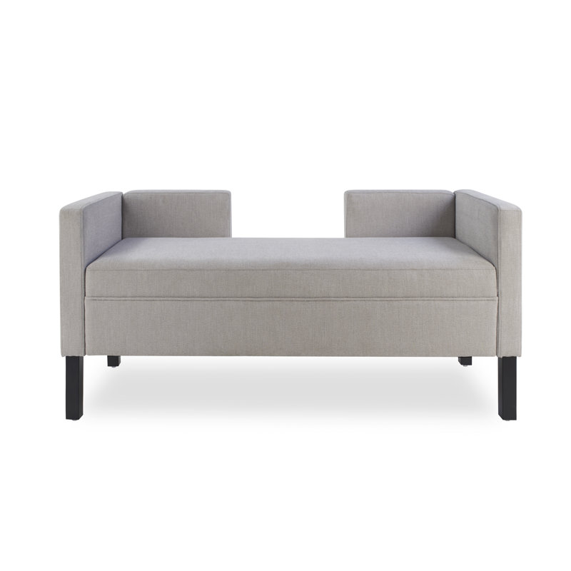 Stellan 50" Modern Upholstered Bench with Wooden Legs