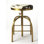Grogan Genuine Hair-on-Hide Adjustable 26"-35"H Swivel Counter/Bar Stool