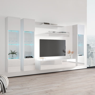Narberth Floating Entertainment Center for TVs up to 88 -  Orren Ellis, A1315BF6EFA745CB9D7F6BB7821BC9DC