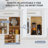  63" Wide 2 Drawer Sideboard Buffet, Farmhouse 4 Doors Credenza Storage Cabinets With Adjustable Shelves,White-777009848