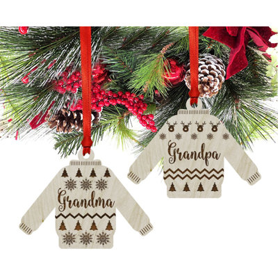 Wood Holiday Shaped Ornament