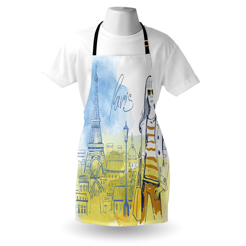 No Pattern Bib Apron