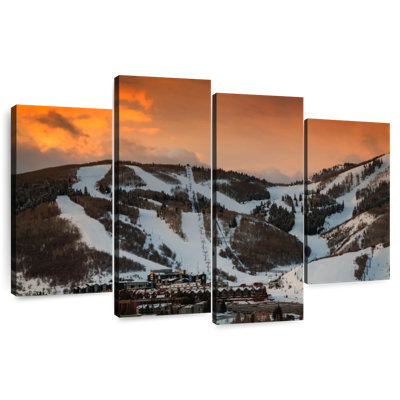 Coucher de soleil orange Nicci Park City