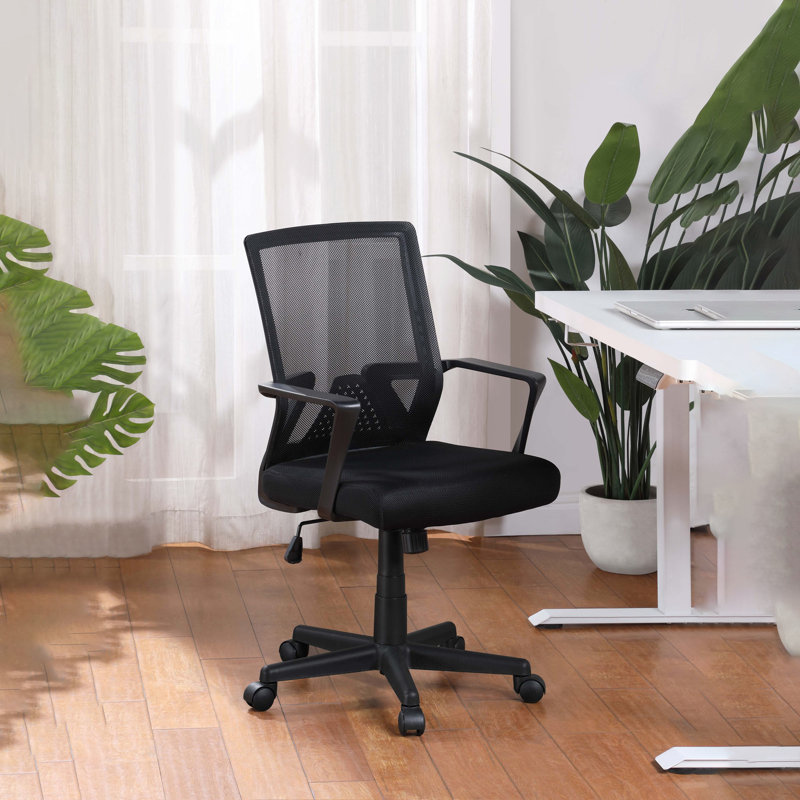 Chaise de bureau / de travail à hauteur réglable avec accoudoirs
