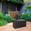 Brayden Studio Aili 120cm W 420L Polypropylene Lockable Deck Box in Anthracite