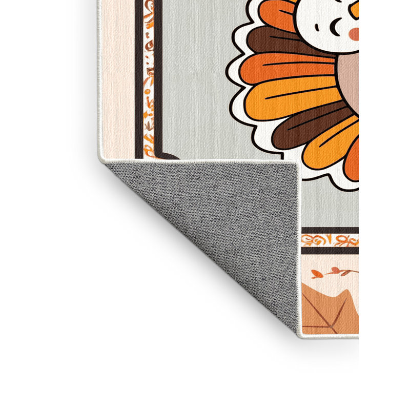 Tapis de Noël East Urban Home, Rectangle 6 pi x 9 pi