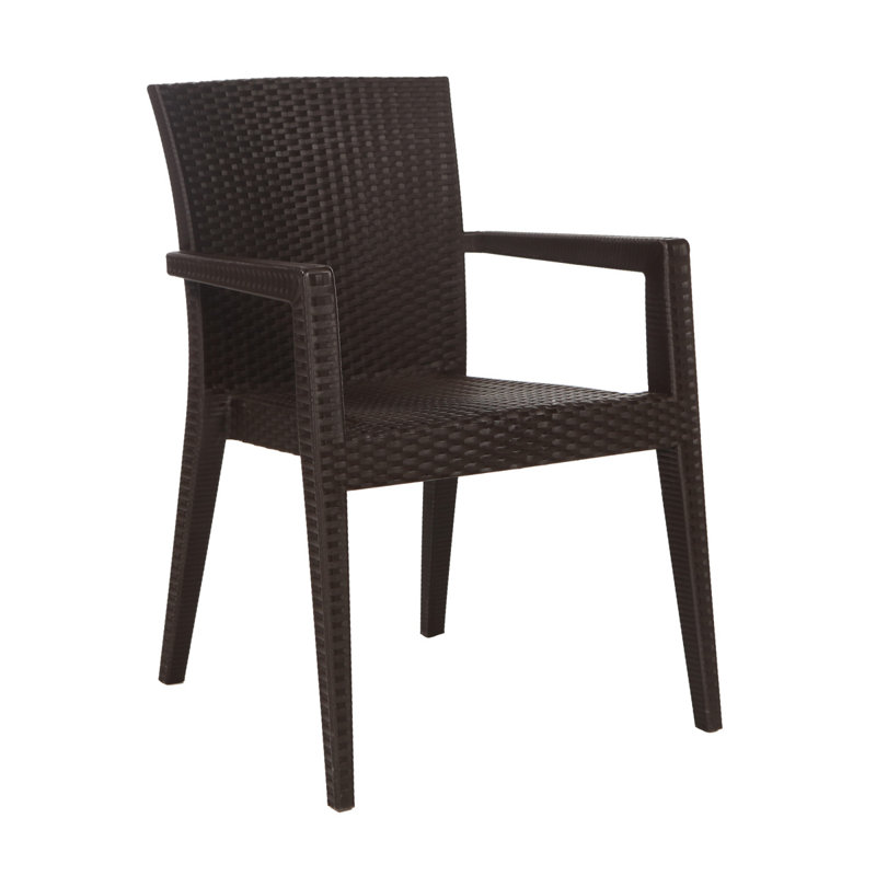 Fauteuil de salle à manger Montana, Toile Sunbrella® brun baie
