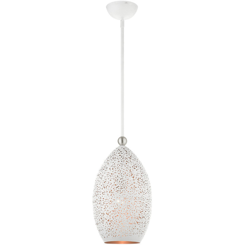 Luminaire suspendu sphérique unique à 1 lumière