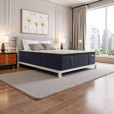 Diamond Nina 12.5" Twin Hybrid Mattress - Copper Cooling, Euro-Top, Medium Feel, Greenguard Gold Certified, Made in USA