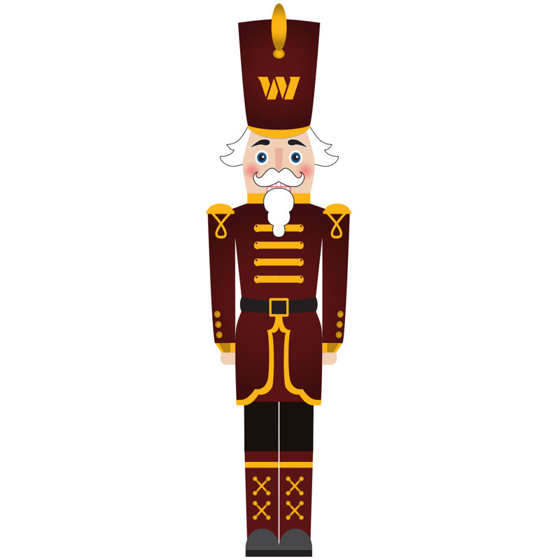 Washington Commanders 46" Nutcracker Leaner