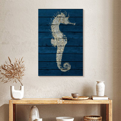 Hippocampe antique Brampt sur bleu I