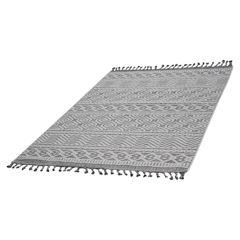Collection Geometric Indoor/Outdoor Area Rug, Rectangle 5'3" x 7'6"
