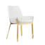 Ensemble de 2 fauteuils de salle à manger rembourrés capitonnés Pangea Home Hudson-33064640-33064641