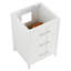 Meuble-lavabo simple 24 po avec comptoir en marbre de Carrare-88582629