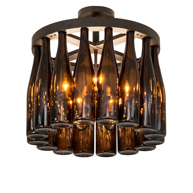 Habil 5 - Light Dimmable Wagon Wheel Chandelier