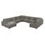 Canapé modulaire réversible en chenille surdimensionné 12 pièces Chenille-102507336